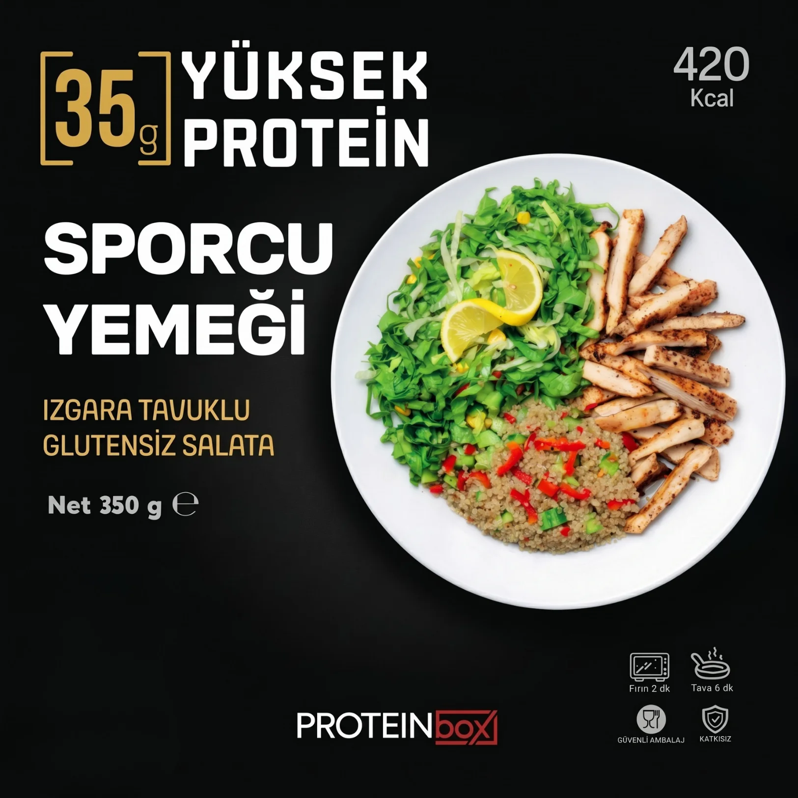 Izgara Tavuklu Glutensiz Salata